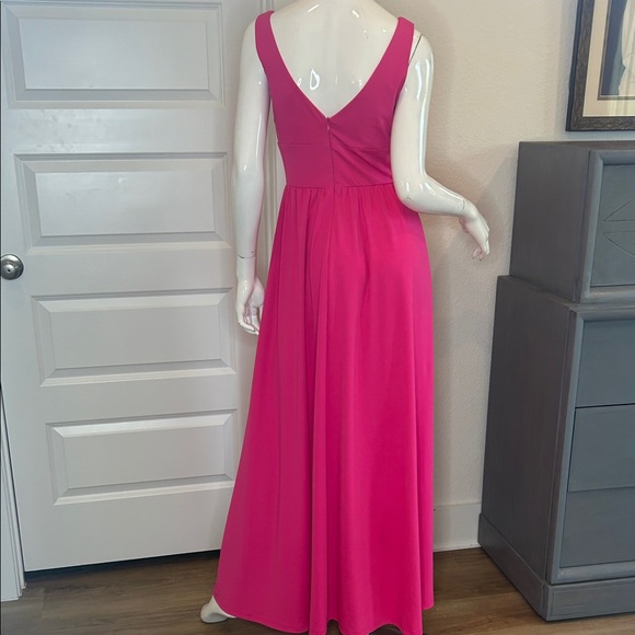 Ever Pretty Fuchsia Deep V-Neck Maxi Dress - Picture 5 of 8